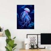 ETHERISCHE KWAL IN DE DIEPBLAUWE OCEAAN – HET ZEEL POSTER (Thuiskantoor)