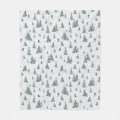 Etherische kwallen en anemonen in Blauwgroen en ro Fleece Deken (Voorkant)