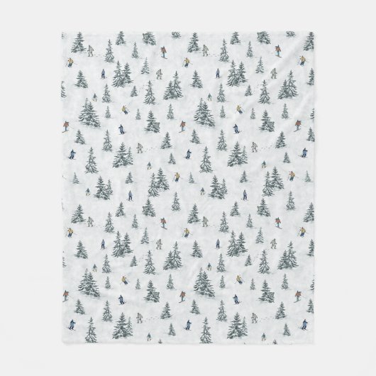 Etherische kwallen en anemonen in Blauwgroen en ro Fleece Deken (Voorkant)