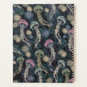 Etherische kwallen en anemonen in Blauwgroen en ro Planner (Achterkant)