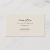 Etherische Lavendel Floral Luxe Glitter Salon Visitekaartje (Achterkant)