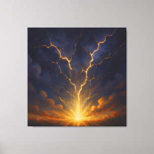 etherische lichtbreking canvas afdruk