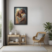 ETHERISCHE LIEFHEBBERS DROMERIGE ROMANTISCHE OLIEV POSTER