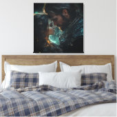 ETHERISCHE LIEFHEBBERS IN EEN STORMACHTIGE NACHT CANVAS AFDRUK (Insitu (Slaapkamer))