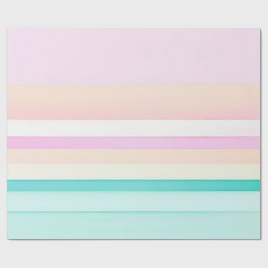 Etherische lijnen: pastelperfectie cadeaupapier (Vlak)