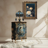 Etherische Lotus Moon Portret & Floral Fantasy Tissuepapier