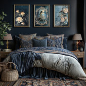 Etherische Lotus Moon Portret & Floral Fantasy Tissuepapier