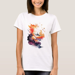 etherische luchtvaart t-shirt