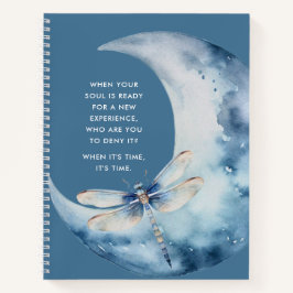 Etherische Maan en Dragonfly Journaling Prompts Notitieboek