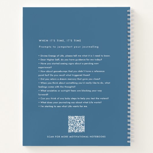 Etherische Maan en Dragonfly Journaling Prompts Notitieboek (Achterkant)