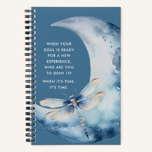 Etherische Maan en Dragonfly Journaling Prompts Notitieboek