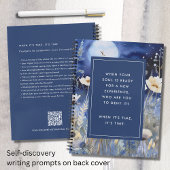 Etherische maan en wilde bloemen Motivatie Notitieboek