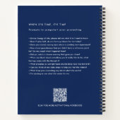 Etherische maan en wilde bloemen Motivatie Notitieboek (Achterkant)