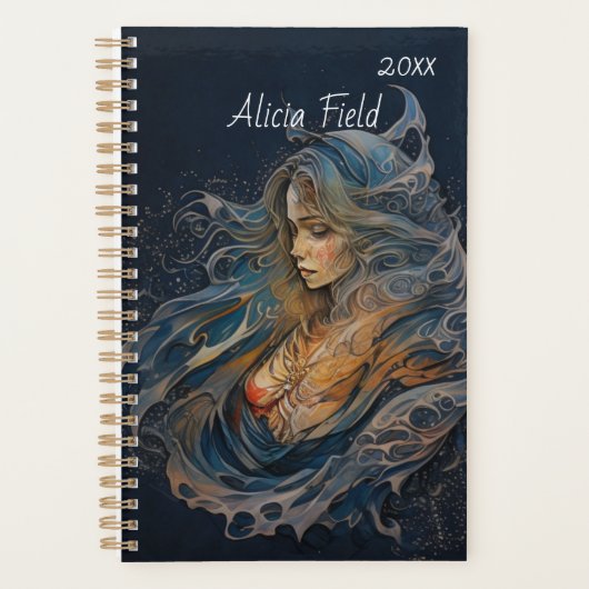 Etherische magische vrouw | JOUW NAAM Planner (Voorkant)