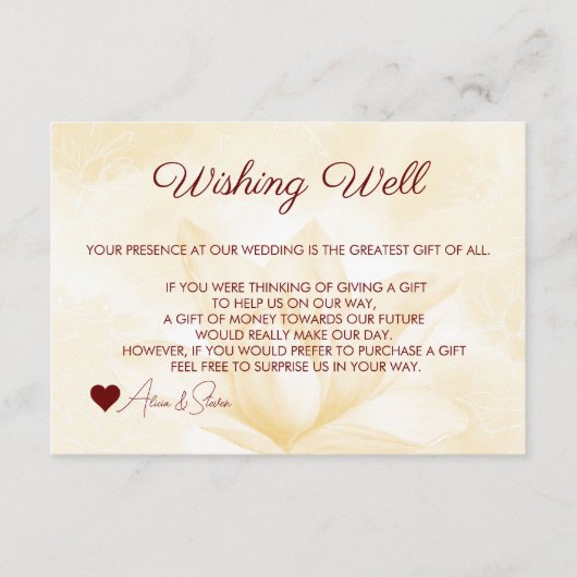 Etherische Magnolia Bloem, Wensput Informatiekaartje (Voorkant)