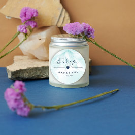 Etherische Magnoliabloem, Dank je Ronde Sticker