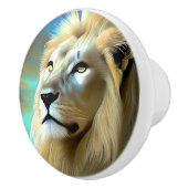 Etherische Majestic Leeuwen Keramische Knop (Rechts)