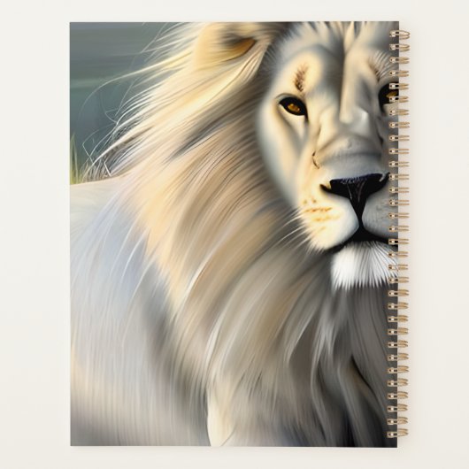 Etherische Majestic Leeuwen Planner (Achterkant)