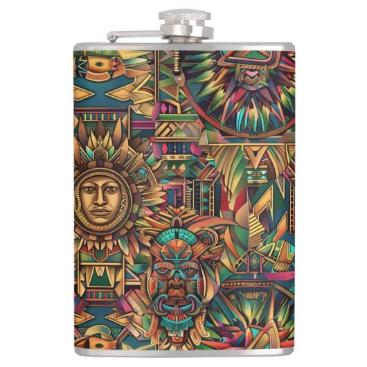 ETHERISCHE MARINE "Levendig Historisch Embleem" Vi Heupfles (Voorkant)