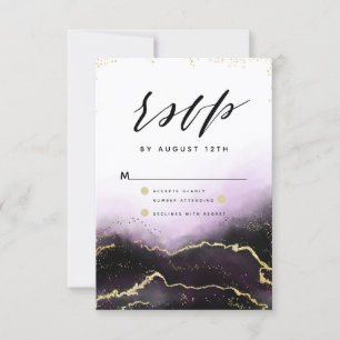Etherische Mist Ombre Amethist Gilded Moody RSVP Kaartje