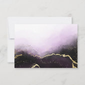 Etherische Mist Ombre Amethist Paarse Moody Bruilo RSVP Kaartje (Achterkant)
