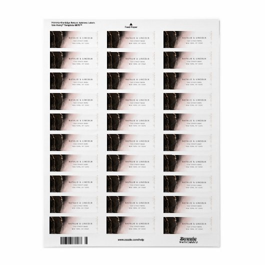 Etherische Mist Ombre Blush Moody Retouradres Etiket (Full Sheet)