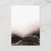 Etherische mist ombre blush roze bruiloft details informatiekaartje (Achterkant)