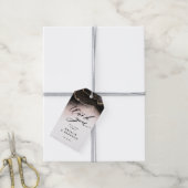 Etherische mist ombre blush roze humeurig dank u cadeaulabel (Met Touw)