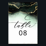 Etherische Mist Ombre Smaragdgroene Vergulde Trouw Kaart<br><div class="desc">Etherische Mist Ombre Smaragdgroene Watercolor Humeurige Trouwkaart Ontwerp met de hand geschilderde waterverf nevelige achtergrondstructuur, goudkleurige nervatuurlijnen en sporen van confetti-stippen en randen. Een trendy en modern uitziend ontwerp voor elk seizoen, met zachte dromerige kleurenschema: Zwart, Mintgroen, Wit en goud, met een chic populair penseel Schrift lettertype - Gepersonaliseerde Trouwdiner...</div>