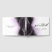 Etherische mist Ombre Ultra Violet vergulde bruilo Gastenboek (Volledig)