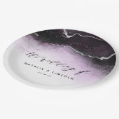 Etherische Mist Ombre Ultra Violet Zilveren Bruilo Papieren Bordje (Gekanteld)