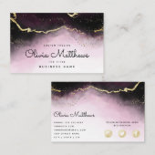 ETHERISCHE Mist Ombre Wijn Bourgogne Waterverf Moo Visitekaartje (Voorkant / Achterkant)