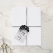 Etherische mist ombre zwart Waterverf dank u Cadeaulabel (Met Touw)