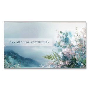 Etherische Misty Mountain Botanische Gouden Lijst Magnetisch Visitekaartje