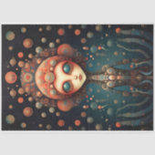 Etherische moderne kosmische Oracle Fantasy Decoup Tissuepapier (Voorkant)