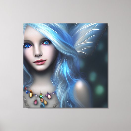 Etherische mystieke fee meisje canvas afdruk (Voorkant)