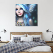 Etherische mystieke fee meisje canvas afdruk (Insitu (Slaapkamer))