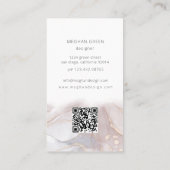 Etherische natuurlijke alcoholinkt modern Visiteka Visitekaartje (Achterkant)