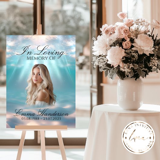 Etherische Ocean Lover Memorial Sign Poster