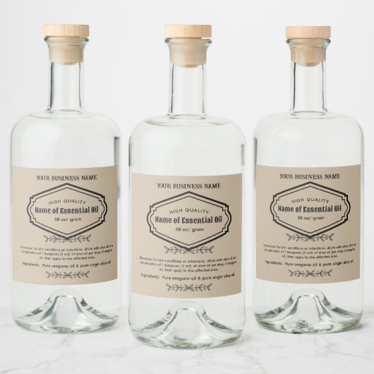  etherische olie Apotheker Labels Likeurfles Etiket (Flessen)