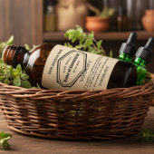  etherische olie Apotheker Labels Likeurfles Etiket