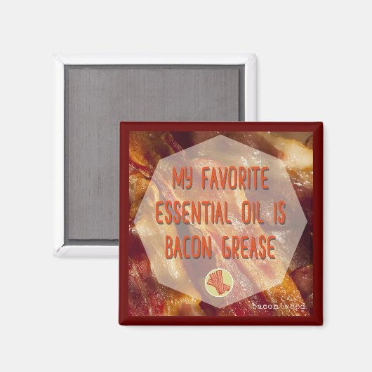 Etherische olie - Bacon Magneet (Voorkant / Achterkant)