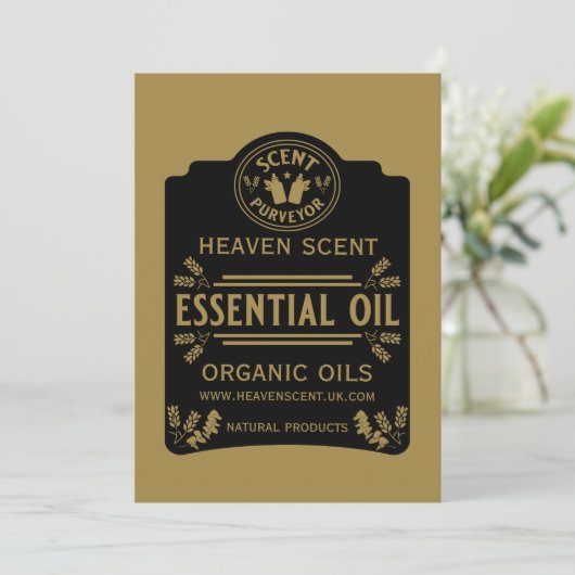 Etherische olie geuren aankondiging (Staand voorkant)