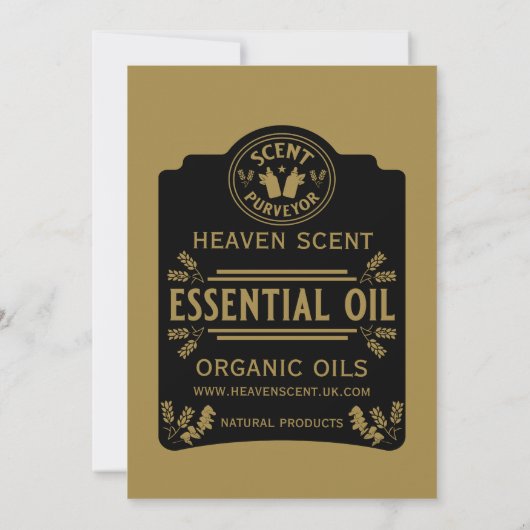 Etherische olie geuren aankondiging (Achterkant)