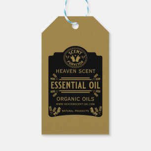 Etherische olie geuren cadeaulabel