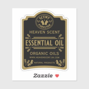 Etherische olie geuren sticker
