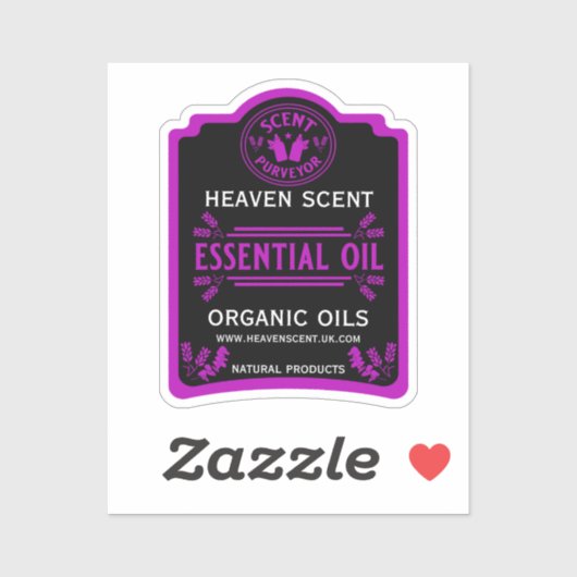 Etherische olie geuren sticker (Vel)