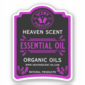 Etherische olie geuren sticker (Voorkant)