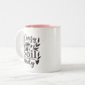 Etherische oliën - Crazy Oil Lady - Mok, 325 ml Tweekleurige Koffiemok (Voorkant links)