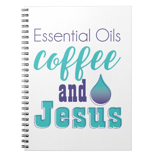 Etherische oliën koffie en Jezus Notitieboek (Voorkant)